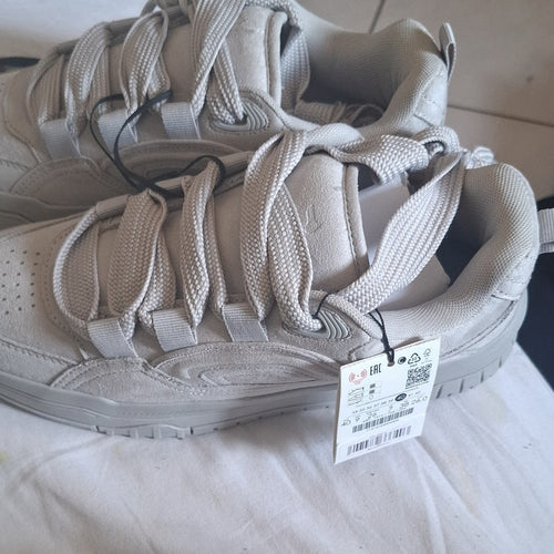 Bershka Sneaker uomo grigie tinta unita con lacci taglia EU 40